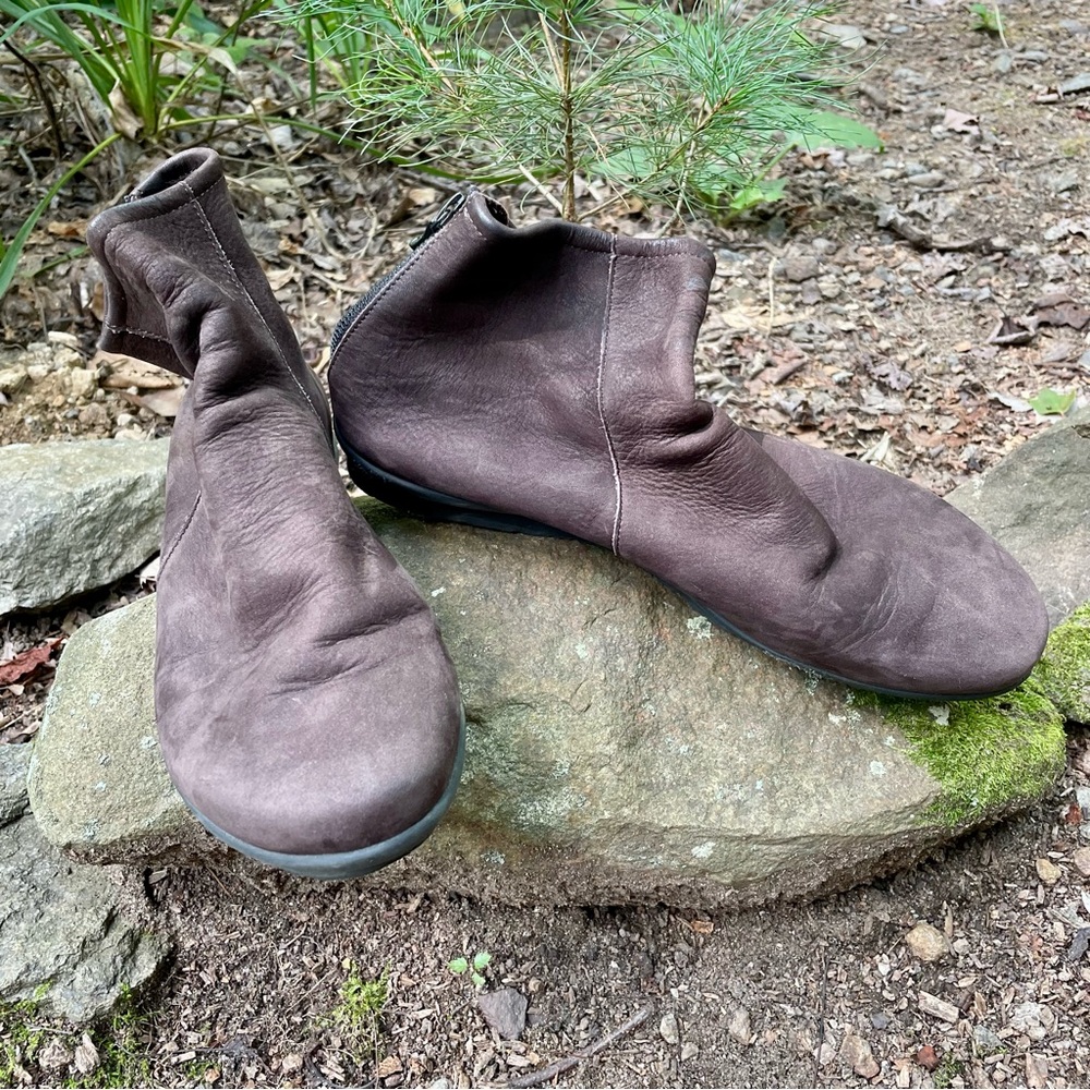 Arche Nubuck Leather Brown Truffle Baryky Boots - Picture 4 of 14